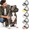 Black, variant on Black Adjustable Leather Strap Metal Basket Pitbull Dog Muzzle for Large Dogs