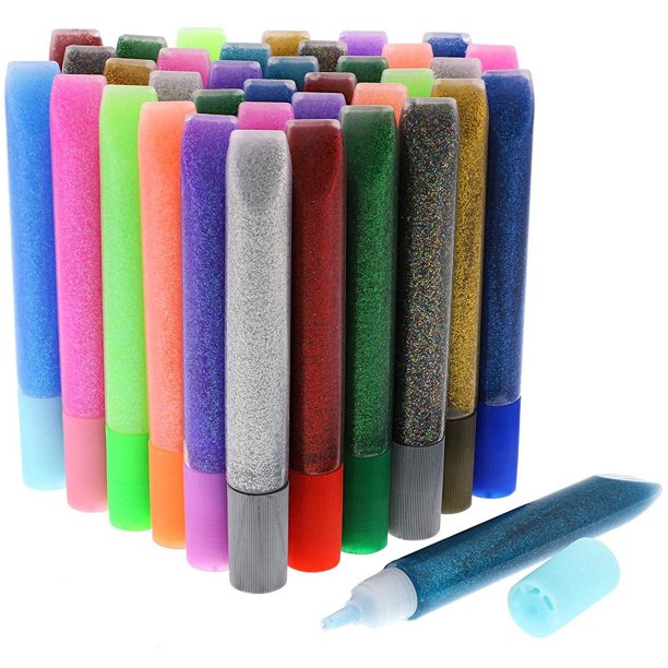 72 Count Glitter Glue Pens for Art & Crafts Cards Paperwork (10.5ml, 12