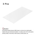 thumbnail image 3 of Hoja de plástico ABS Uxcell 24 x 12 x 0.02 pulgadas, hojas de estireno ABS para construcción de modelos, manualidades DIY, panel blanco, 3 piezas, 3 of 5