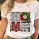 thumbnail image 1 of Camisetas estampadas de Papá Noel para mujer, camiseta de Navidad y Año Nuevo de los años 90, ropa femenina, Tops estampados, camiseta gráfica de dibujos animados a la moda para mujer, 1 of 5