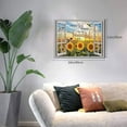 thumbnail image 6 of Farmhouse Sunflower Wall Art Window Christian Hummingbird Bible Verse Pictures Wall Decor Scripture Quotes Canvas Painting Print Artwork Framed for Living Room Bedroom Bathroom 16"×12", 6 of 6
