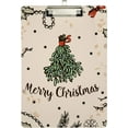 thumbnail image 2 of FMSHPON Sketch New Year's Christmas Design Clipboard Hardboard Wood Nursing Clip Board and Pull for Standard A4 Letter 13x9 inches, 2 of 8