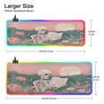 thumbnail image 3 of Large RGB Gaming Mouse Pad Led Glowing Mousepad Non-Slip Rubber Base 13 Light Modes 31.5x11.8 Skeleton Skull Read Book, 3 of 6
