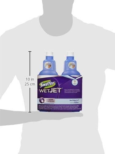 Swiffer Wetjet Hardwood Floor Mopping and Cleaning Solution Refills, All  Purpose Cleaning Product, Open Window Fresh Scent, 1.25 Liter, 2 Pack 