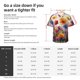 thumbnail image 5 of Balery Colorful Wildflower Meadow Camisas hawaianas de manga corta para hombre, camisas playeras de corte holgado, camisas de vacaciones con botones,3X-Large, 5 of 7