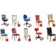 thumbnail image 5 of Stretch Slipcover Office Chair Seat Cover Swivel Office Chair Swivel Chair, Grey, 5 of 5
