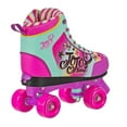 Roller Derby JoJo Siwa Adjustable Quad Star Roller Skate, Size Medium (36)