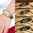 thumbnail image 6 of SmartBy Unisex I LOVE JESUS Faux Leather Bangle Hemp Rope Chain Adjustable Bracelet, 6 of 7