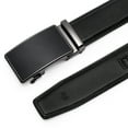 thumbnail image 7 of Sendefn Men's Leather Belt Automatic Ratchet Buckle Slide Belt for Dress Casual Trim to Fit with Gift Box(B-black-22,28'' to 46'' WAIST ADJUSTABLE), 7 of 7