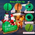 thumbnail image 4 of Papá Noel inflable navideño KUCHERI en trineo de 2,2 m con muñeco de nieve y reno, 4 of 6