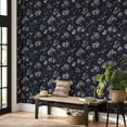 thumbnail image 7 of Tempaper Sun-Bleached Floral Midnight Peel and Stick Wallpaper, 20.5" x 16.5', 7 of 7