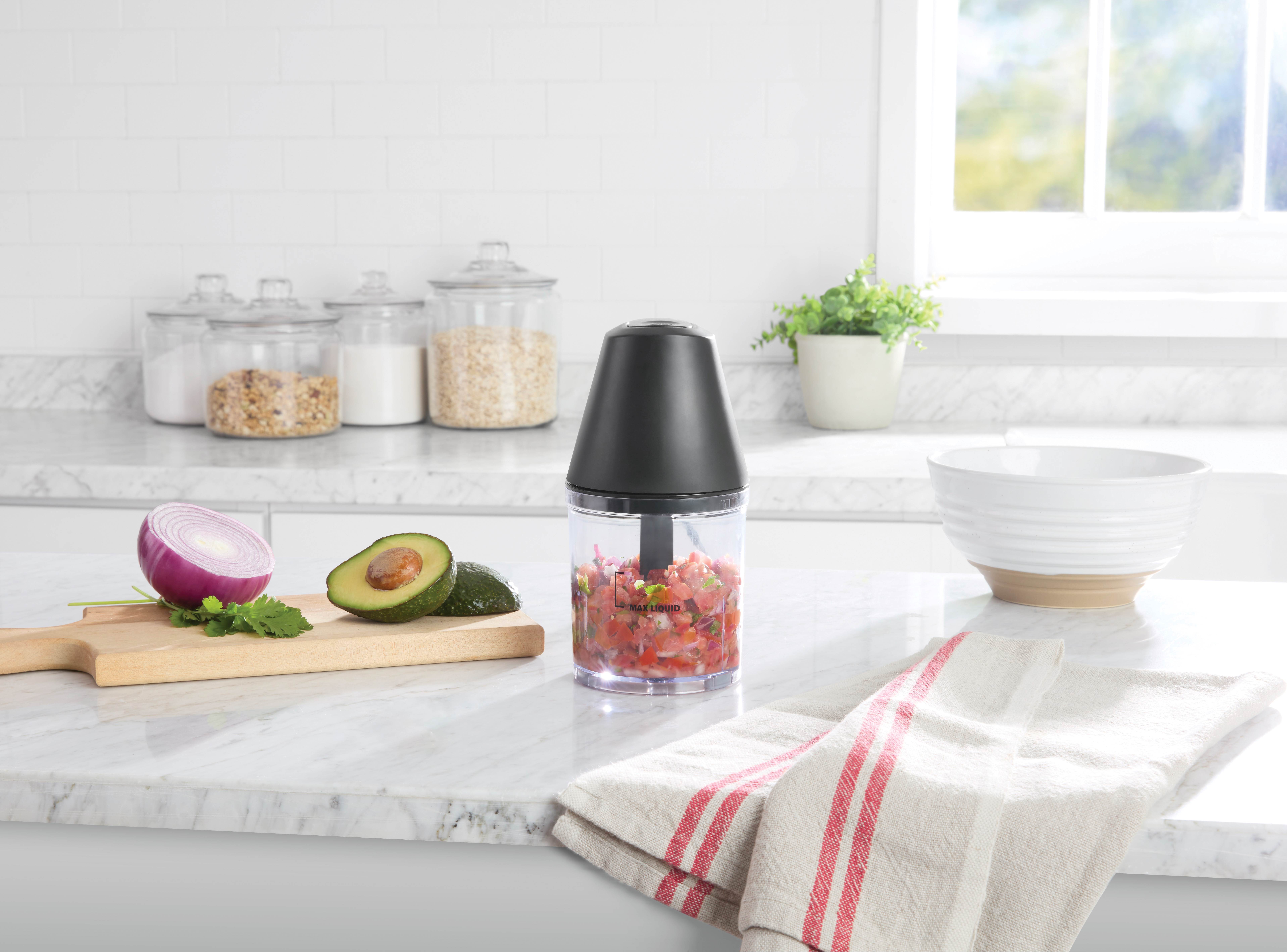 Mainstays 3-Cup Electric Food Chopper, Black photo 2