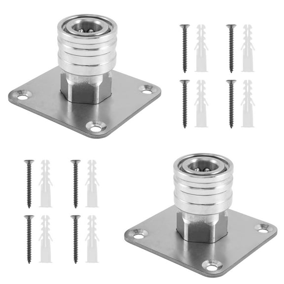 2Pcs Pressure Washer Foam Cannon Holder 1/4" Quick Connect Automatic Foam Cannon Mount, Stainless Steel Pressure Washer Nozzle Tip Holder, Pressure Washer Accessories Storage Rack