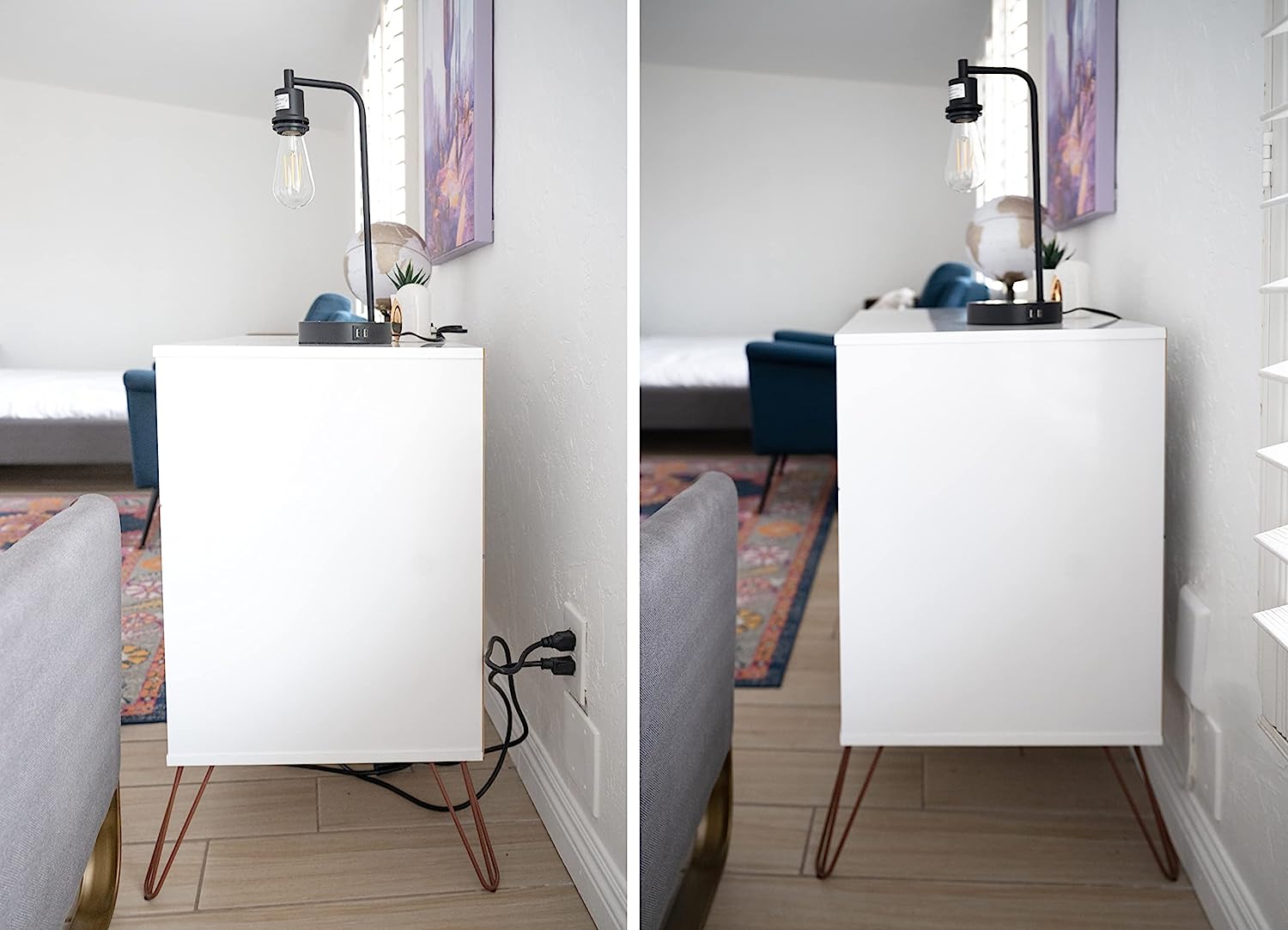 Sleek Socket Wall Outlet Concealer 3ft Flat Cord photo 6