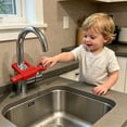 thumbnail image 4 of VMWMSSR Universal Faucet Handle Lock, Child Safety Tap Handle Guard, Anti-Touch Water Tap Lock for Home Bathroom & Kitchen Fits Most Standard Faucets(Red-7.09inch), 4 of 5