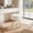 White-FL, variant on Bigleap White Vanity Stool, Round Ottoman Foot Rest with Gold Metal Legs, Dressing Table Seat for Bedroom, Living Room