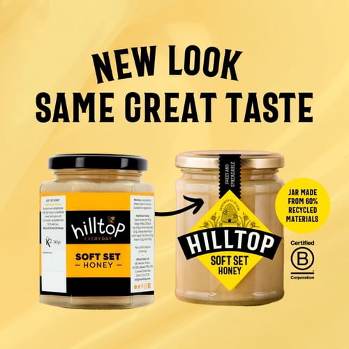 Hilltop Honey Soft Set 340g, British Import (Pack of 2)