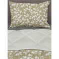 thumbnail image 3 of Vine Comforter & Sham Bedding Set, Vineyard Garden Theme with Silhouette Grapevines and Bunch of Grapes Pattern Print, 3 pcs Duvet Set Microfiber Filling Quilt, 5 Sizes, Tan and White, by Ambesonne, 3 of 4