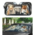 thumbnail image 4 of 3D Fox Car Auto Sunshades Windshield Heat Protection Sun Shades Univeral Fit Cars Suv Truck, 4 of 6