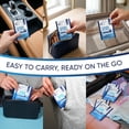 thumbnail image 3 of Air Jungles Flushable Wipes Individually Wrapped 25 Ct, On-the-Go Butt Wipe with Aloe Vera & Vitamin E, Travel Size Ultra Soft for Adult, 97% Water - XL 7 X 7 in, Fresh Scent, 3 of 8