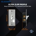 thumbnail image 6 of ELEGRP Digital Toggle Dimmer Switch for Dimmable LED, CFL and Incandescent Light Bulbs, Single Pole or 3-Way Toggle LED Dimmer Light Switch, UL Listed, 2 PC, White, 6 of 9