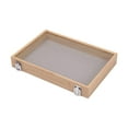 thumbnail image 2 of Jewelry Box Wooden Earring Organizer Tray for Store Display Bedroom Showcase No Grid Gray, 2 of 8