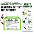 thumbnail image 3 of Batería inalámbrica WirelessFinest RVBAT850 de 4000 mAh para aspiradoras Shark, 3 of 9
