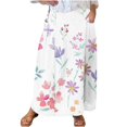 thumbnail image 2 of Nmnitkp Skirts for Women Stylish Prints Maxi Skirts for Women Ankle Length Skirt Casual Long Skirt High Waisted Maxi Skirt Reg and Skirt Long Skirt with Pockets（Halloween Print）, 2 of 5