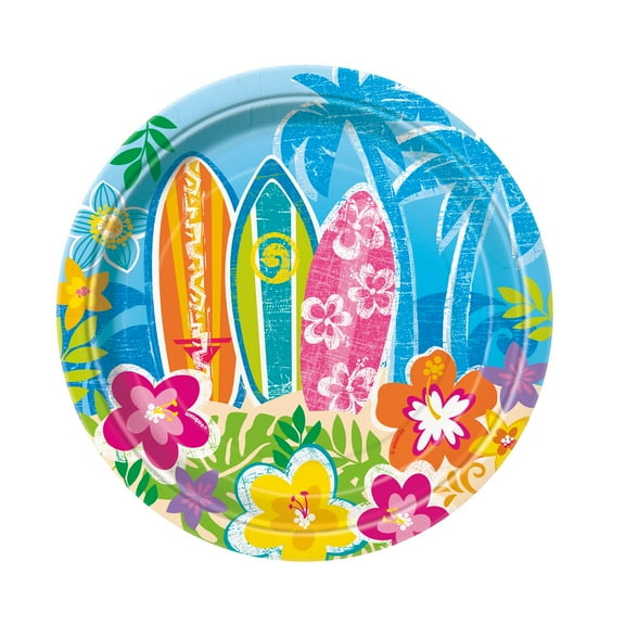Luau Dessert Plates (8 Count)