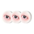 thumbnail image 1 of BELOVING 3Pcs Lash Sponges for Practice Accessories Eyelash Tools Eye Shaped Practice brown and black, 1 of 9