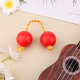 thumbnail image 4 of Double Pumpkin Percussion Instruments Balls Rattle African Instrument Music Shaker (Red), 4 of 5