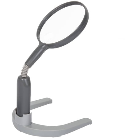 Stalwart 2 LED 2x Adjustable Magnifier Lamp, Desktop and Handheld