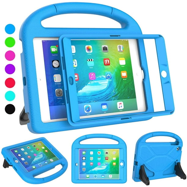 SUPLIK Coque iPad Mini 1/2/3 pour Enfants, Protecteur d'écran Intégré Housse  de Protection Durable Antichoc avec Poignée Support pour 7,9 Pouces Apple  iPad Mini 1ère/2ème/3ème Génération, Bleu Bleu 