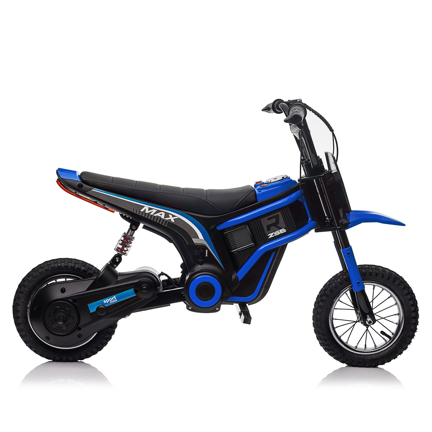 CIPACHO 24V Kids Ride On Toy Dirt Bike-XXL Large, Electric Motorcycle for 8-12, Speeds up to 14.29mph, Authentic Motocross Bike Geometry, Blue