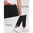 thumbnail image 4 of Pantalones BALEAF con forro polar de invierno impermeables para mujer, color negro XXL, 4 of 7
