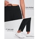 thumbnail image 4 of Pantalones BALEAF con forro polar de invierno impermeables para mujer, color negro XXL, 4 of 7