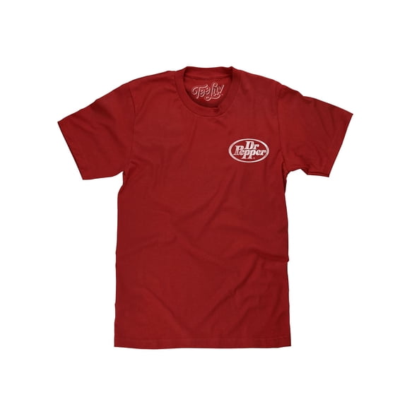 Tee Luv Faded Dr Pepper Trust Me I'm A Dr Double Sided Soda T-Shirt (Men's) (S)