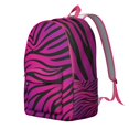 thumbnail image 3 of Rainbow Zebra Pattern Travel Backpack, Colorful Multicolor Zebra Print Daypack with Gradient Cartoon Design for Fashion Lovers, 3 of 5