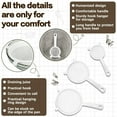 thumbnail image 4 of 3 Pcs Plastic Nylon Mesh Strainer Colander with Handle Double Ear Fine Food Mesh Strainer Flour Sifter for Baking Kitchen Colander Sifter Kefir Tea Juice Pasta(3 Inch, 4 Inch, 5.5 Inch), 4 of 7