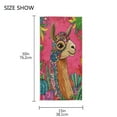 thumbnail image 3 of BZSMCE Bath Towel 30 X 15 in Soft Towel Colorfull Alpaca Pattern Design Pattern, 3 of 5
