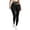 Black, variant on Dzrciro Yoga Pants Women, Plus Size Elastic High Waist Color Block Cross Yoga Leggings, Breathale Soft Daily Walking Bottoms S-3XL
