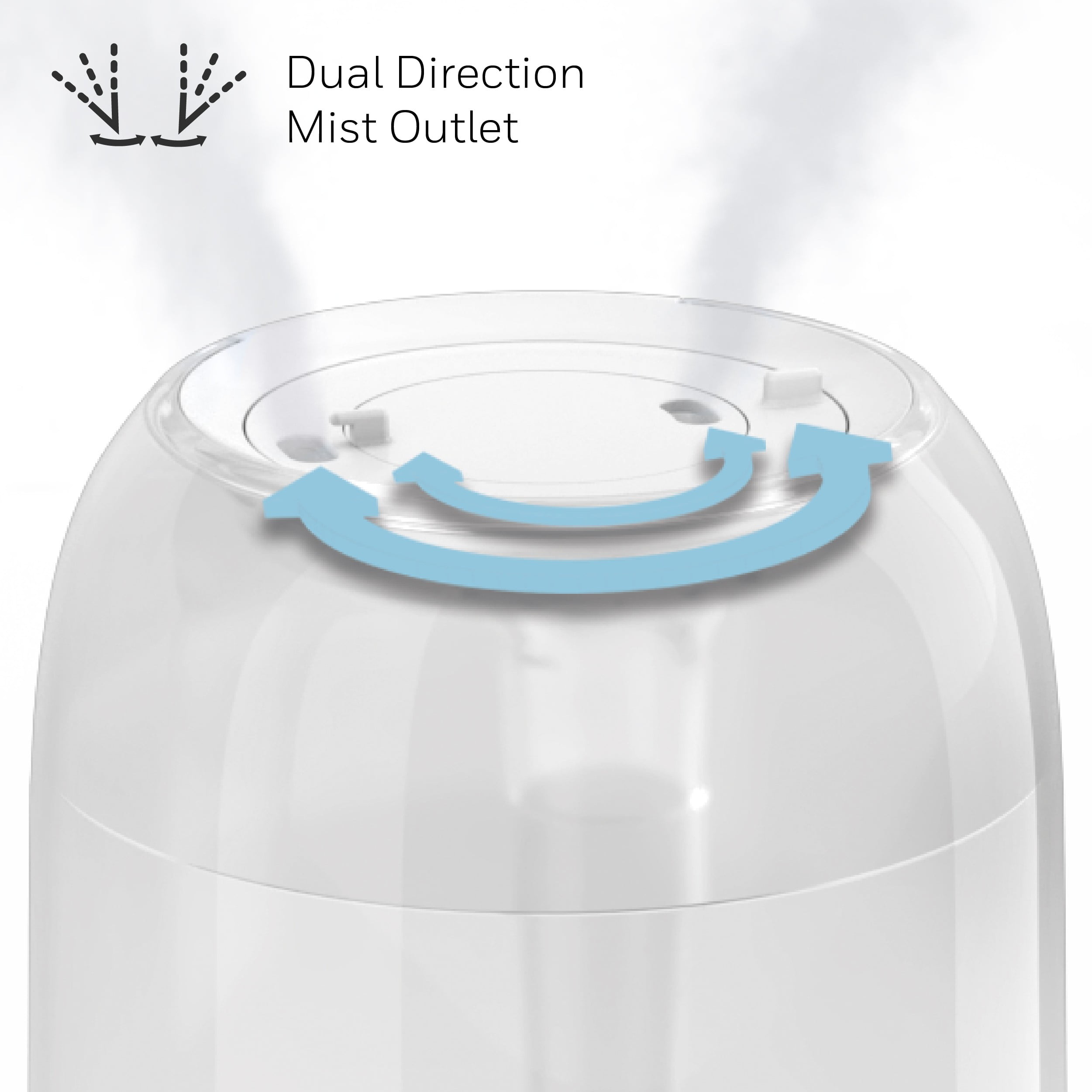 Honeywell Ultra Plus Cool Mist Humidifier for Large Rooms, 500 sq. ft, White, HUL565W