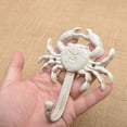 thumbnail image 3 of HLONK Set of 6 Starfish Seashell Crab Cast Iron Decorative Wall Hooks Coats Aprons Towels Hooks Beach Ocean Theme Metal Hooks, 3 of 8