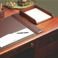 thumbnail image 3 of Chocolate Brown Leather Letter Tray, 3 of 7