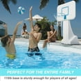 DunnRite Portable Poolside Basketball Hoop with Fillable Base and