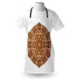 thumbnail image 3 of Tan and Brown Apron Vintage Ornate Floral Mandala Ethnic Round Motif from Asian Culture, Unisex Kitchen Bib Apron with Adjustable Neck for Cooking Baking Gardening, Tan Brown Orange, by Ambesonne, 3 of 3