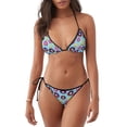 thumbnail image 1 of Saiise Donuts Pattern Women's Adjustable Bikini Set High-Cut Two-Piece Swimsuit for Beach Pool Party Tropical Vacation, 1 of 6