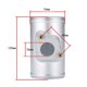 thumbnail image 4 of 3x medidor de flujo de rendimiento Maf adaptador de Sensor de flujo de 76mm apto para para para, 4 of 5