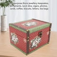 thumbnail image 4 of Caja De Almacenamiento De Madera Vintage, Caja De Almacenamiento De Cuero Para Tesoros, Caja De Almacenamiento De Recuerdos Para Colección, Decoración, 4 of 7