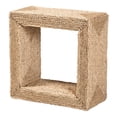 thumbnail image 2 of bali & pari Adonica Modern Bohemian Natural Brown Seagrass and Wood End Table, 2 of 7